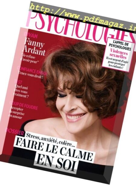 Psychologies France – Decembre 2016 Cover