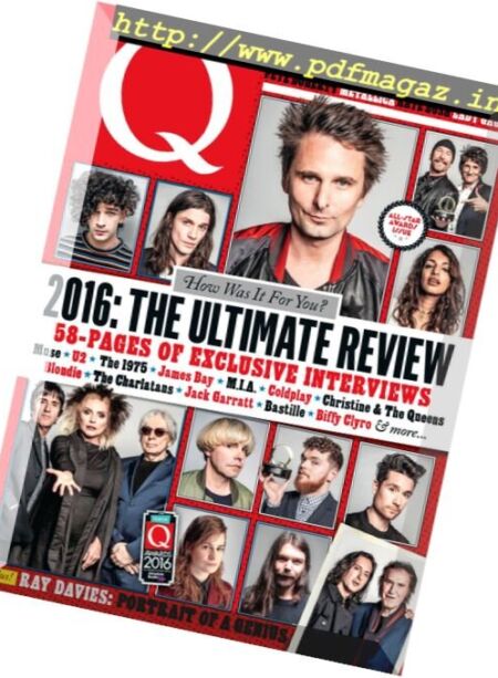 Q Magazine – January 2017 Cover