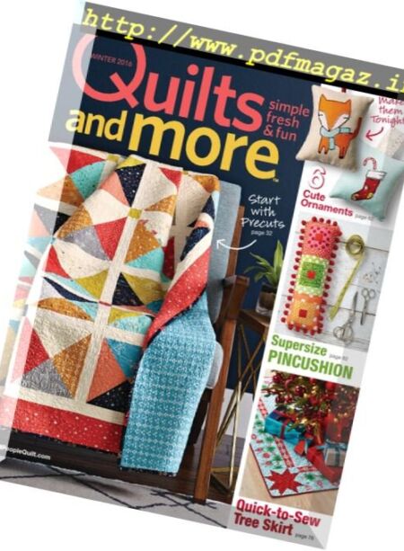 Quilts and More – Winter 2016 Cover