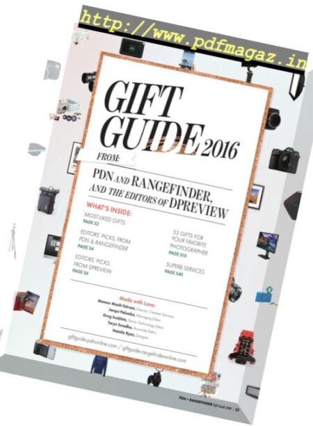 Rangefinder – Photo Gift Guide 2016 Cover