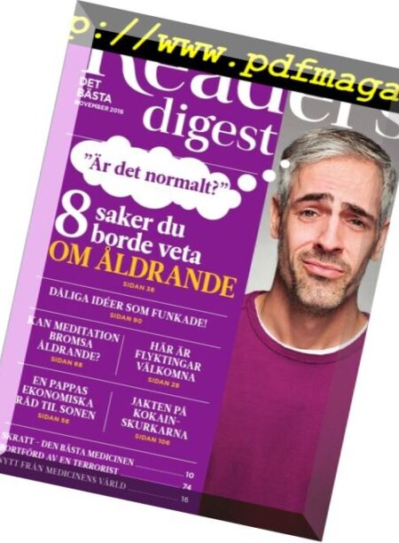 Reader’s Digest Sweden – November 2016 Cover