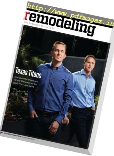 Remodeling Magazine – November 2016 Cover