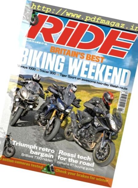 RiDe Magazine – January 2017 Cover