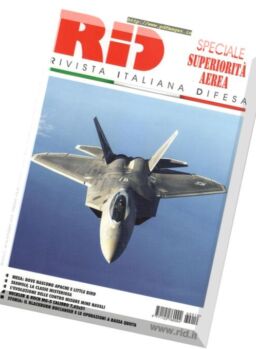 Rivista Italiana Difesa – Ottobre 2016