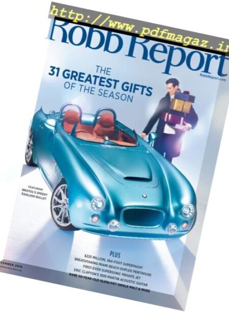 Robb Report USA – December 2016 Cover