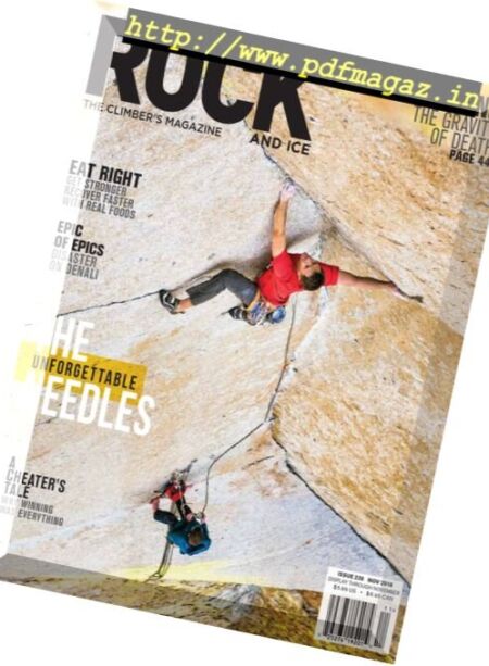 Rock and Ice – November 2016 Cover