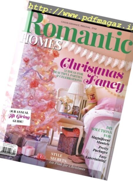 Romantic Homes – December 2016 Cover