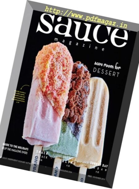 Sauce Magazine – November 2016 Cover