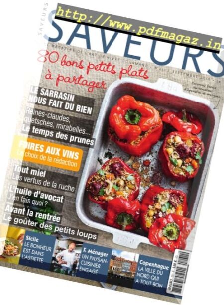 Saveurs – Septembre 2016 Cover