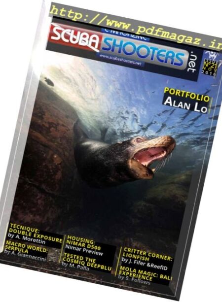 ScubaShooters – November 2016 Cover