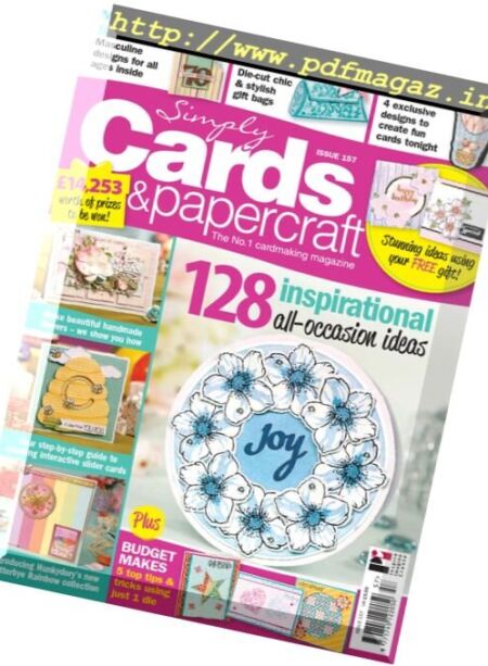 Simply Cards & Papercraft – Issue 157, 2016 Cover