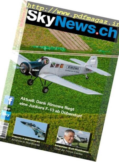 SkyNews.ch – November 2016 Cover