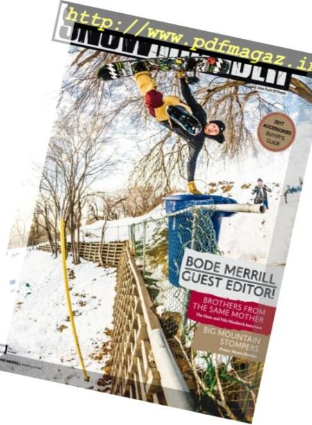 Snowboarder – November 2016 Cover