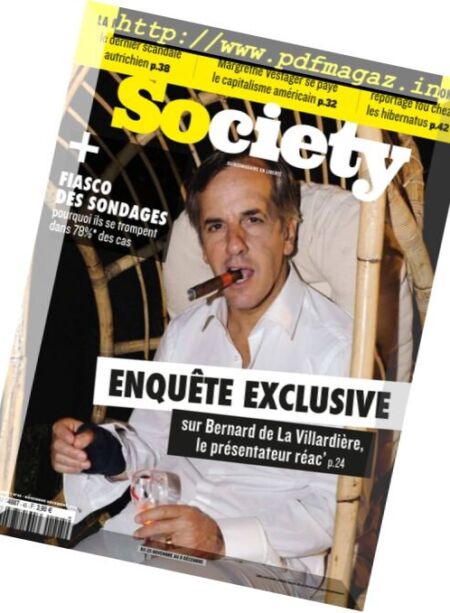 Society – 25 Novembre au 8 Decembre 2016 Cover