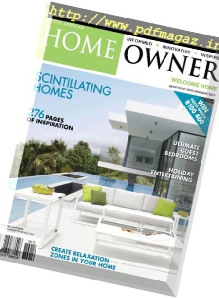 South African Home Owner – December 2016 – January 2017 Cover