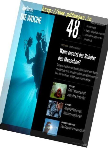 Spektrum Die Woche – 1 Dezember 2016 Cover