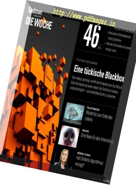 Spektrum Die Woche – 17 November 2016 Cover
