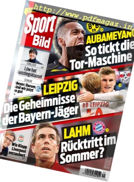 Sport Bild – 9 November 2016 Cover