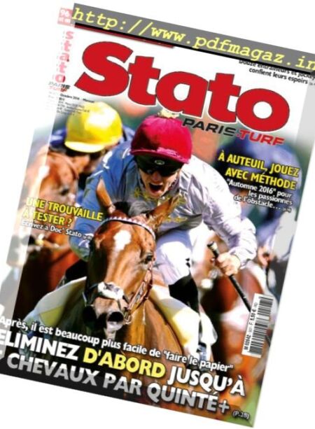 Stato Paris-Turf – Octobre 2016 Cover