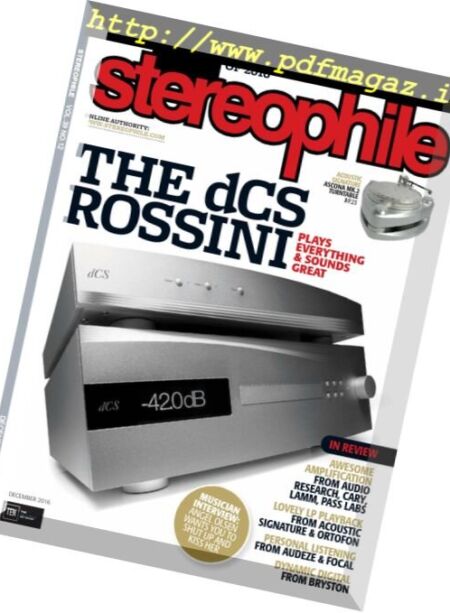 Stereophile – December 2016 Cover
