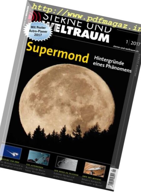 Sterne und Weltraum – Januar 2017 Cover
