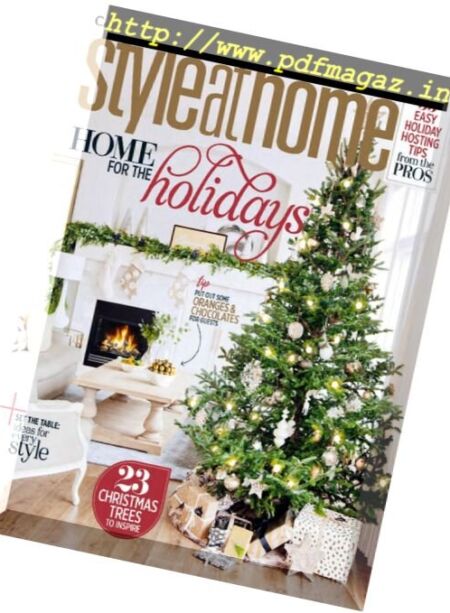 Style at Home Canada – December 2016 Cover