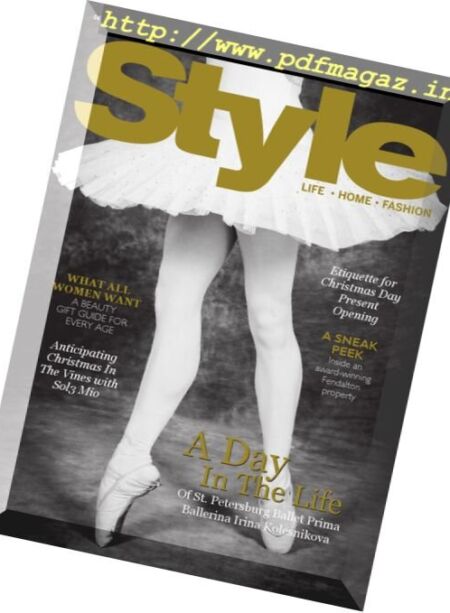 Style Christchurch Magazine – December 2016 Cover