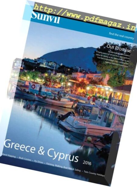Sunvil Greece & Cyprus – 2016 Cover
