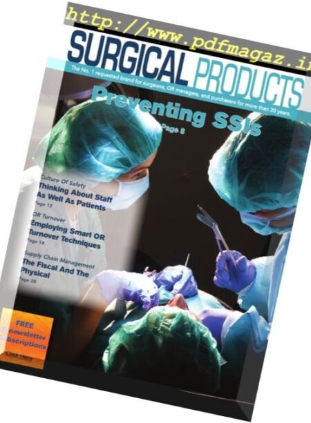 Surgical Products – September 2016 Cover