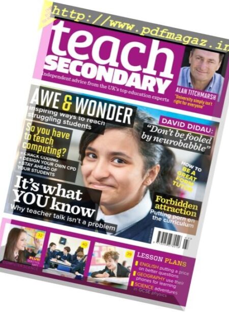 Teach Secondary – Volume 5 Issue 8 2016 Cover