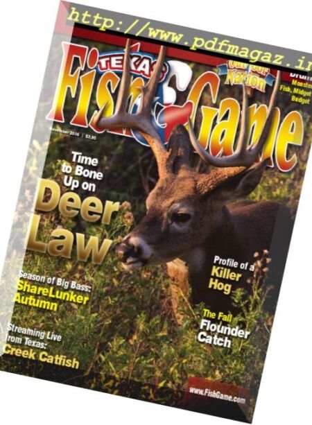 Texas Fish & Game – November 2016 Cover