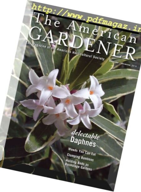 The American Gardener – November-December 2016 Cover