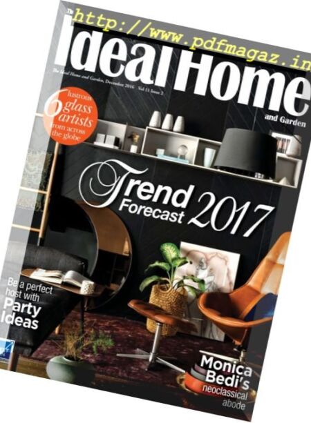 The Ideal Home and Garden India – December 2016 Cover