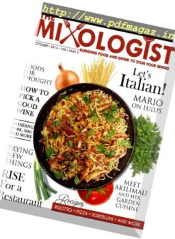 The Mixologist – October 2016