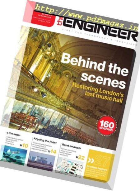 theengineer – August 2016 Cover