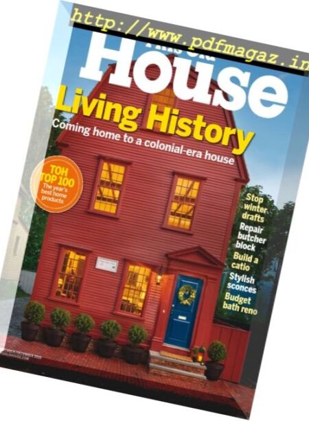 This Old House – November – December 2016 Cover