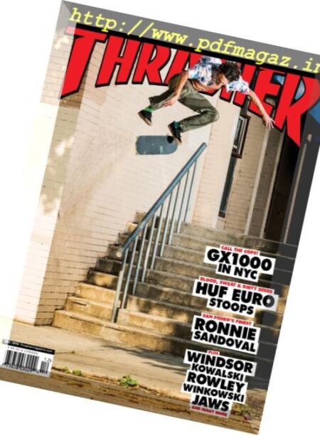 Thrasher Skateboard Magazine – December 2016 Cover