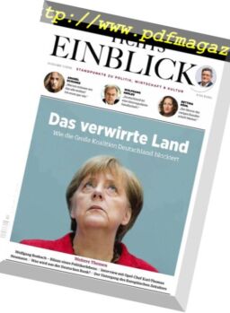 Tichys Einblick – November 2016