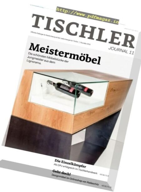 Tischler Journal – November 2016 Cover