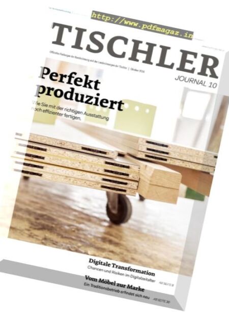 Tischler – Oktober 2016 Cover