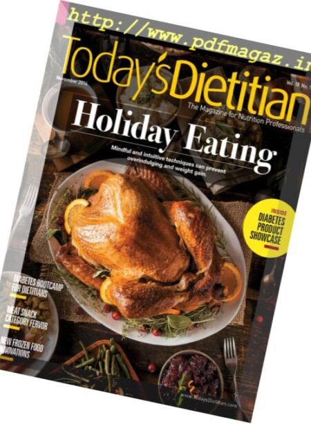 Today’s Dietitian – November 2016 Cover