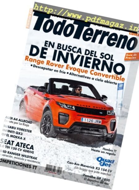 Todo Terreno – Diciembre 2016 Cover