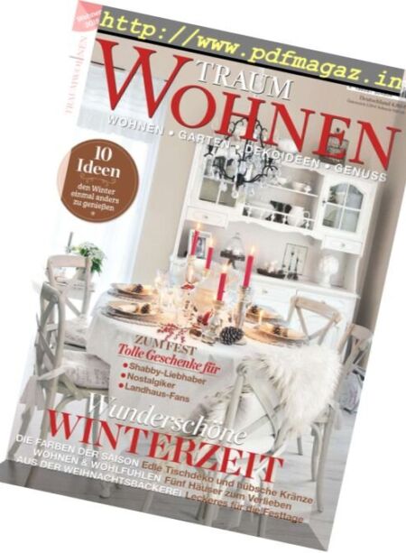 Traumwohnen – November-Dezember 2016 Cover