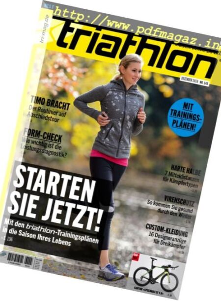 Triathlon Germany – Dezember 2016 Cover