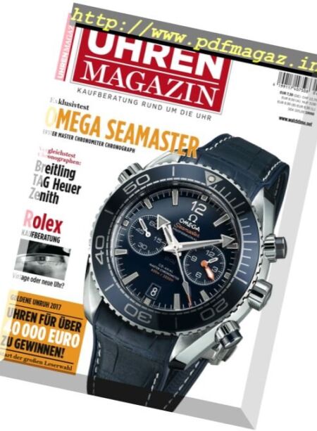 Uhren Magazin – November-Dezember 2016 Cover