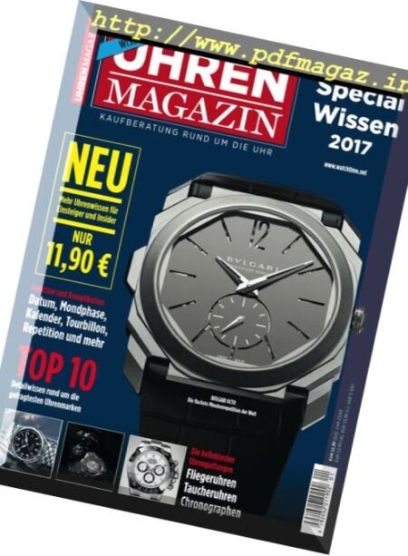 Uhren Magazin – Special Wissen 2017 Cover