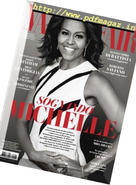 Vanity Fair Italia – 23 Novembre 2016 Cover