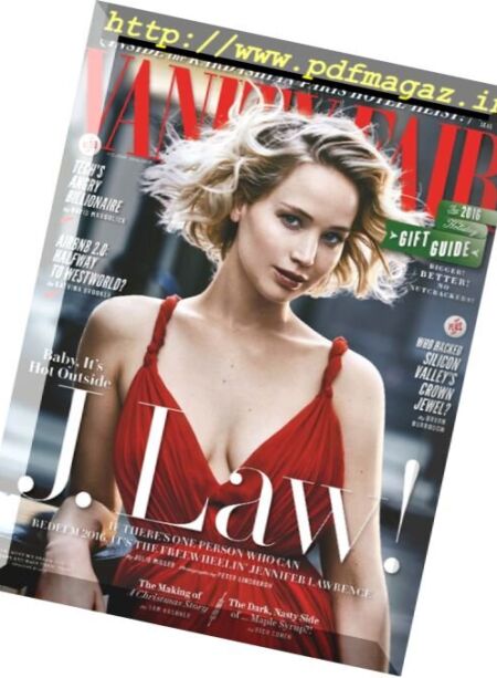 Vanity Fair UK – Holiday 2017 Cover