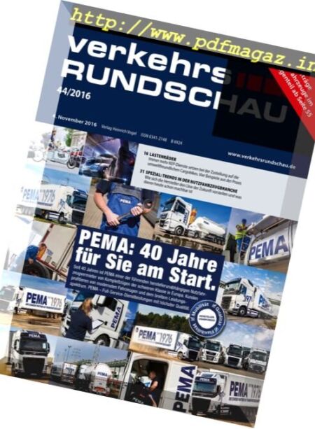 Verkehrs Rundschau – Nr.44, 2016 Cover