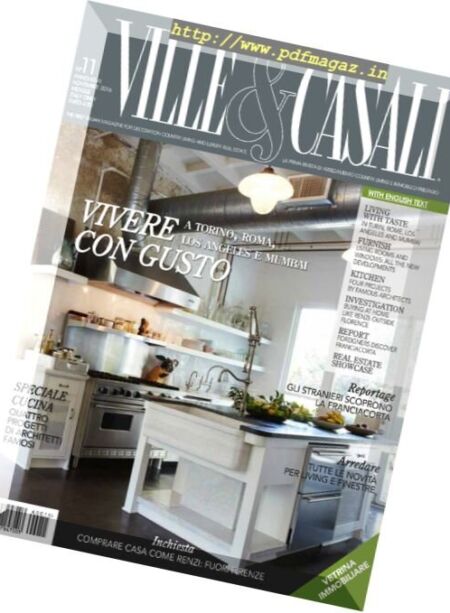 Ville & Casali – Novembre 2016 Cover